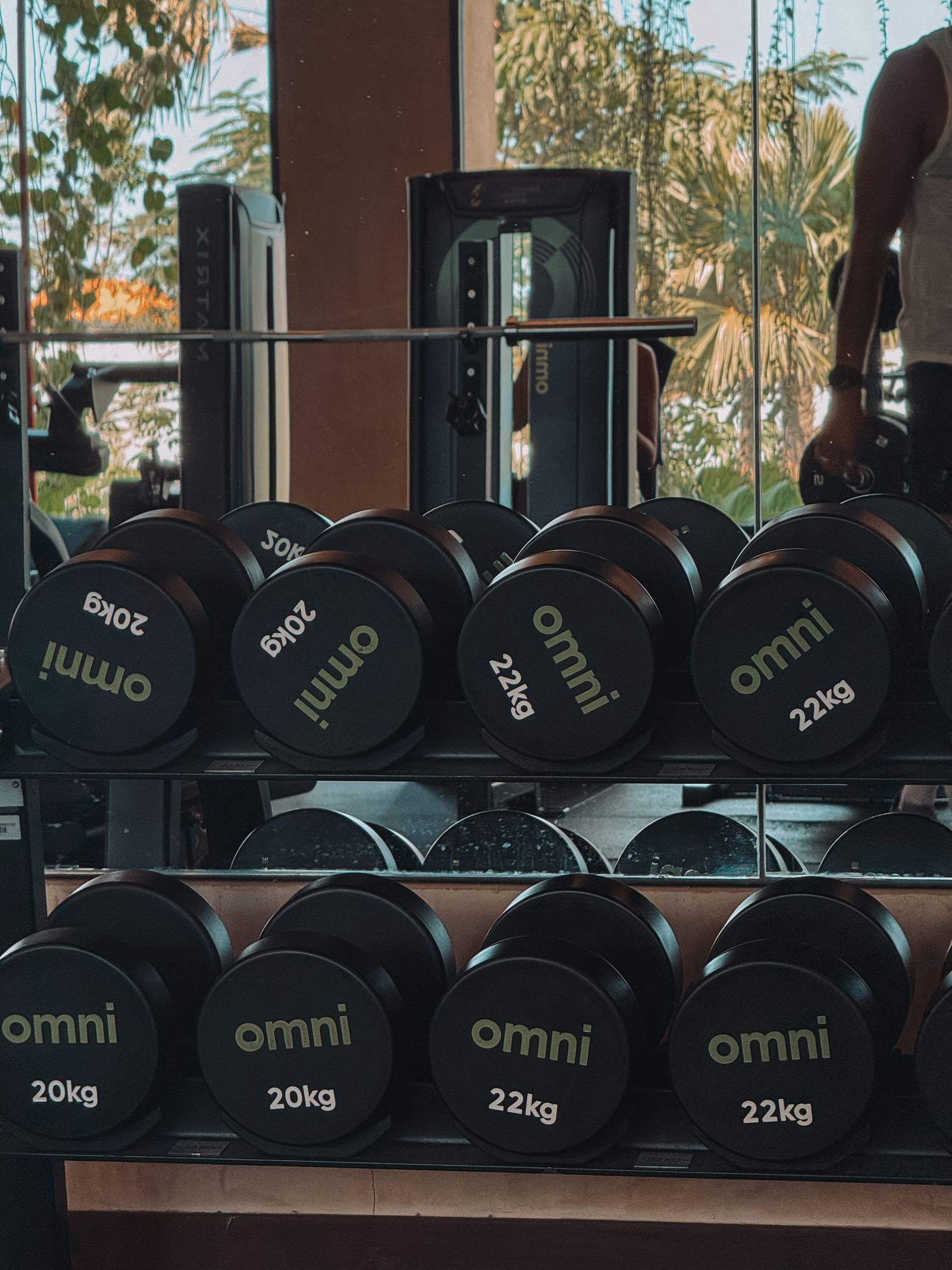 Canggu · Bali · Omni Social Wellness Club, Dumbbell Rack