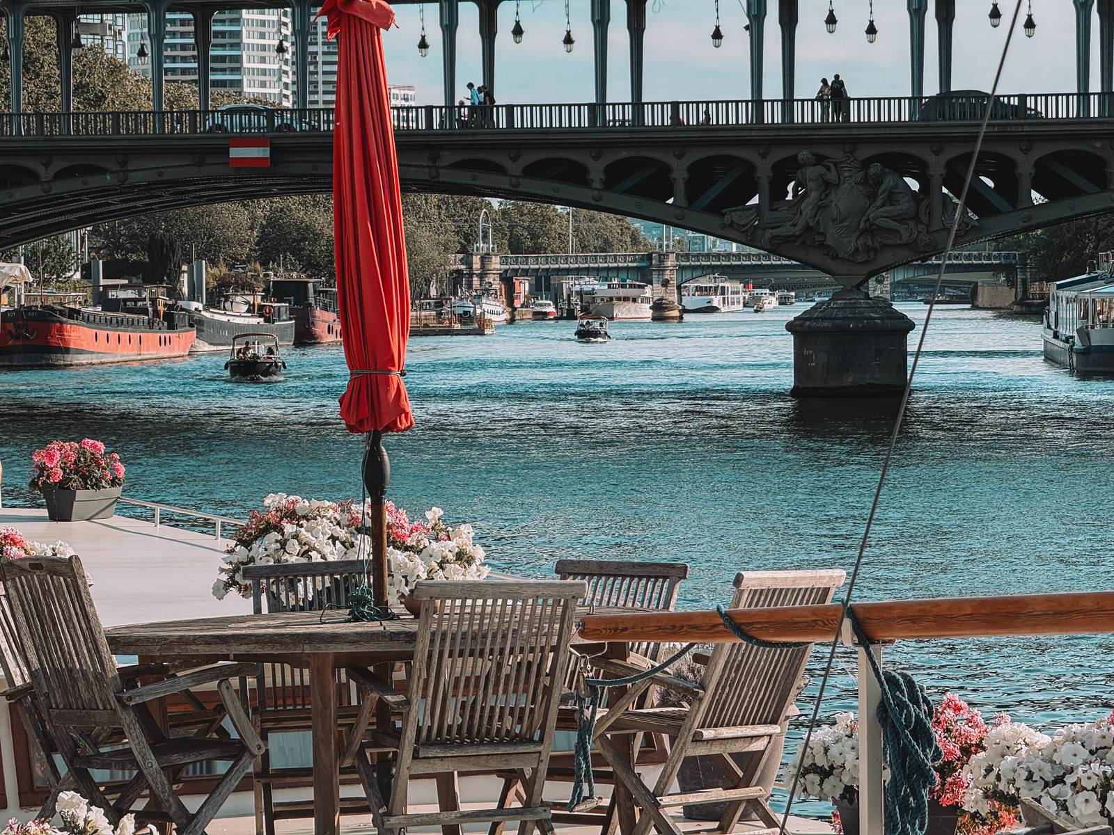 Paris · Seine River · Bridge View from Boat