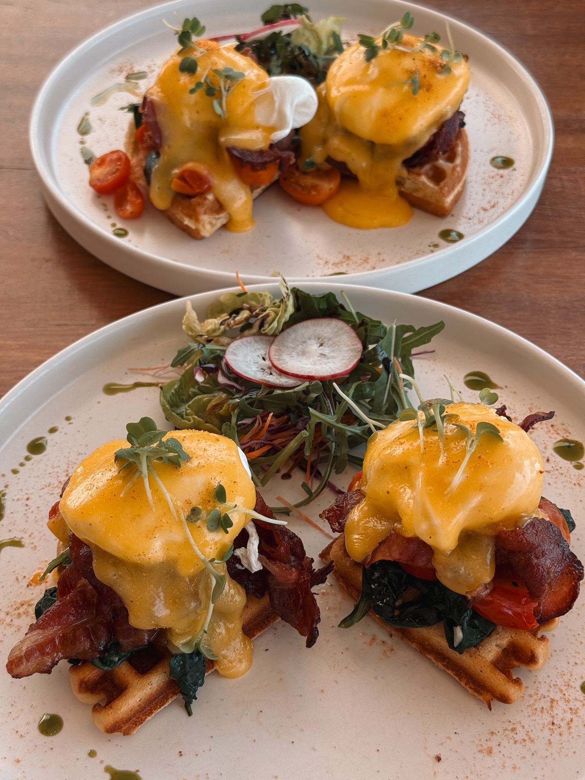 Eggs Benedict · Waffle Brunch