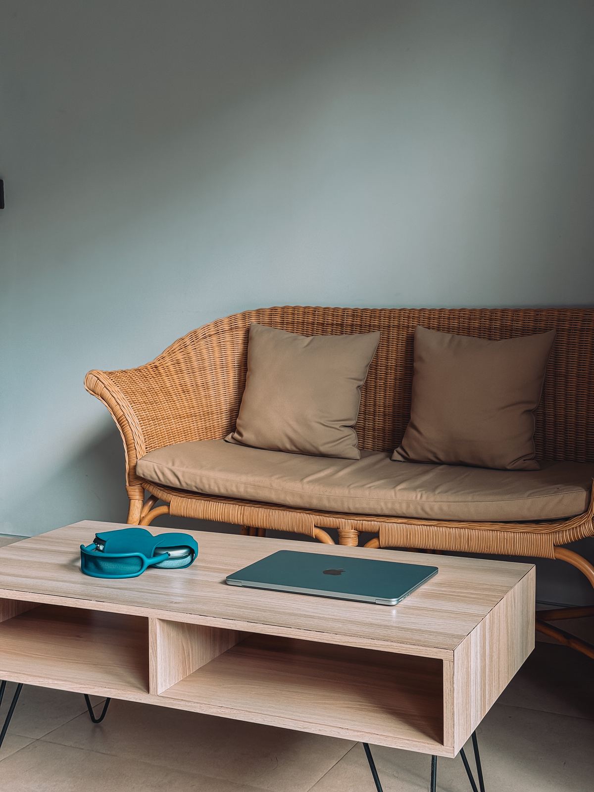 Villa · Living Room, Rattan Sofa