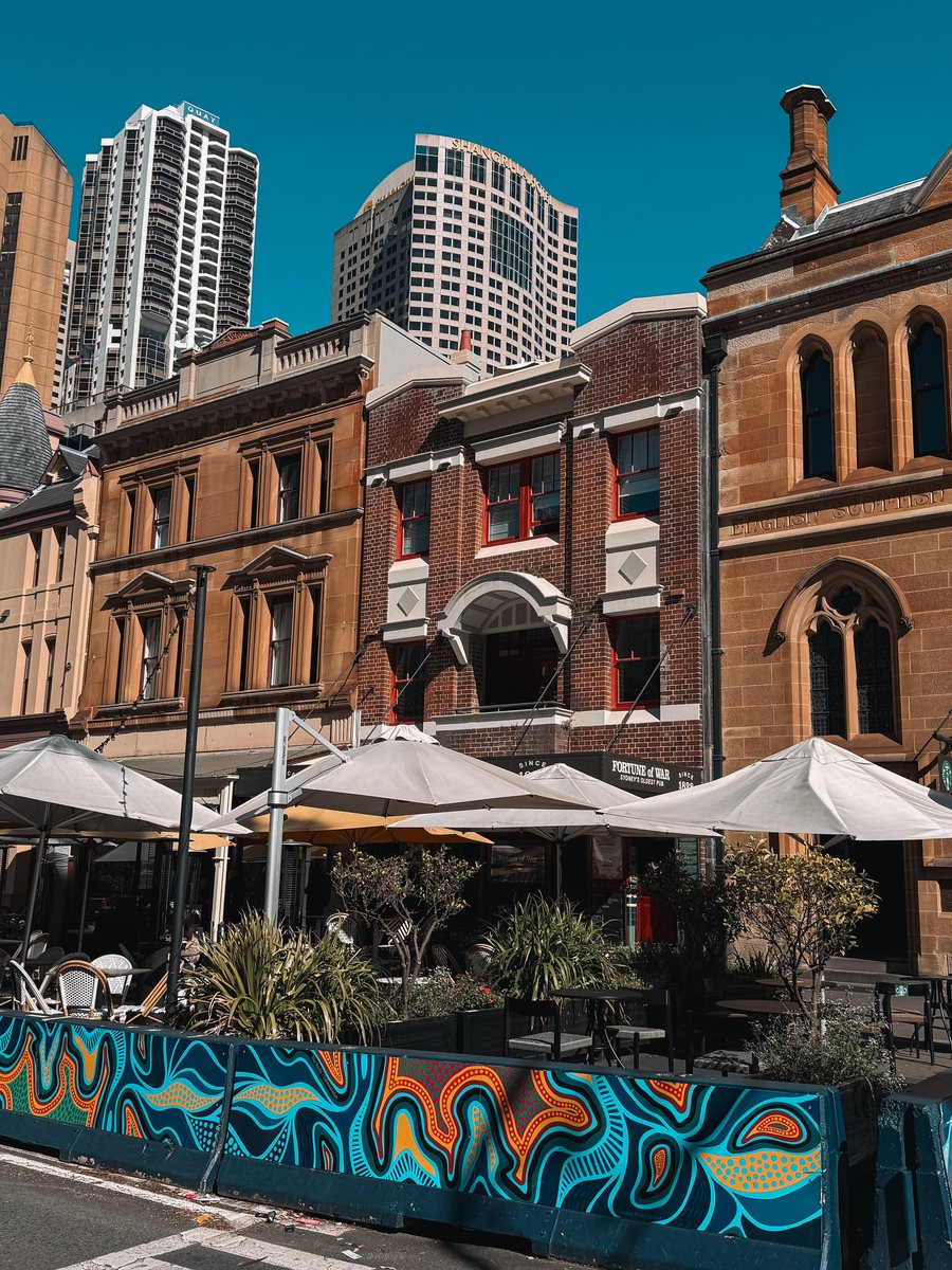 Les terrasses de pubs et de cafés du quartier de The Rocks, à Sydney